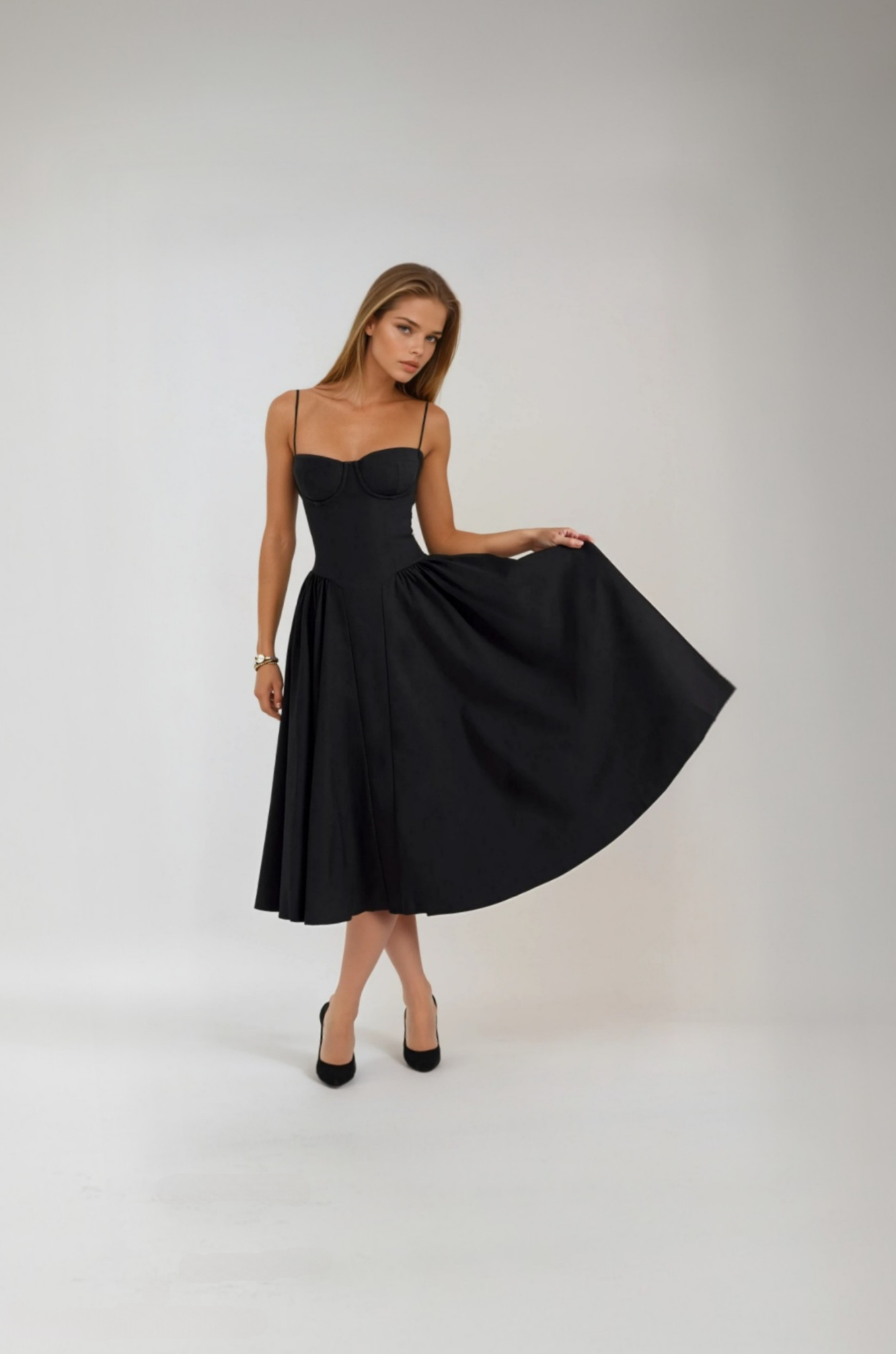 Rosalie | Raffiniertes Ärmelloses Korsettkleid