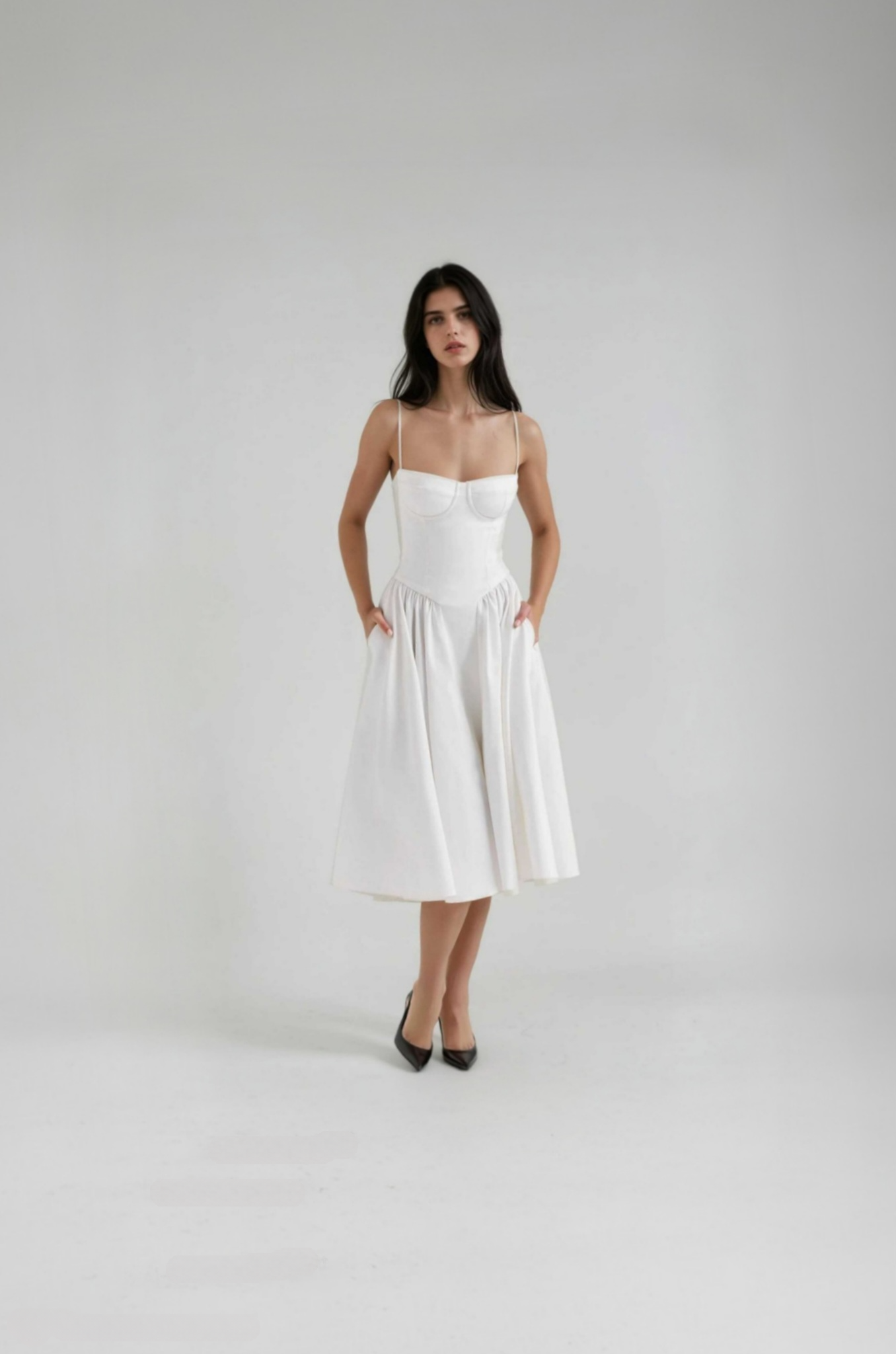 Rosalie | Raffiniertes Ärmelloses Korsettkleid