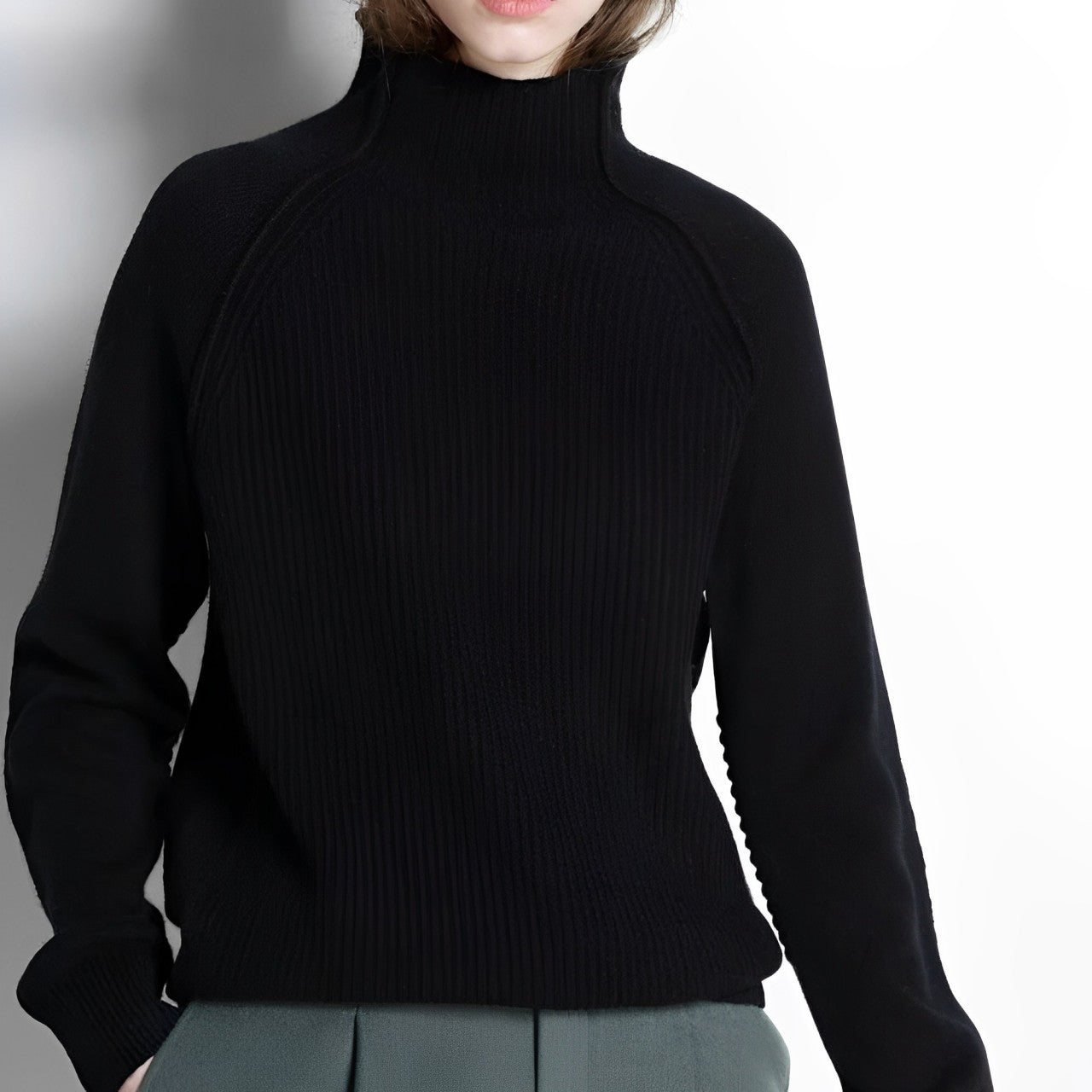 Gisela | Hochgeschlossener Pullover mit Kaschmir-Gefühl