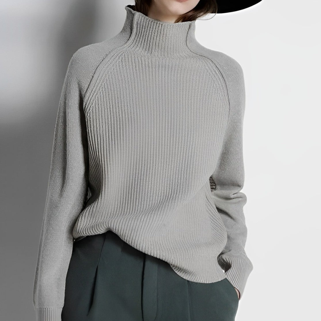 Gisela | Hochgeschlossener Pullover mit Kaschmir-Gefühl