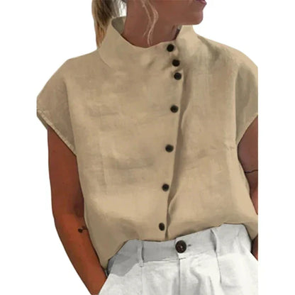 Ingrid | Elegante Bluse mit Stehkragen