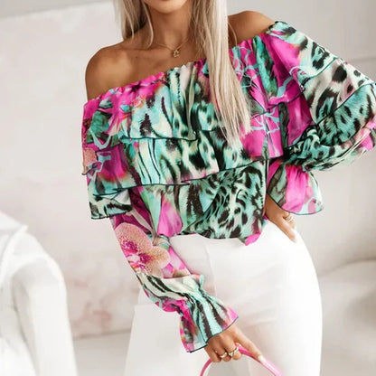 Alina | Elegante Top mit Print