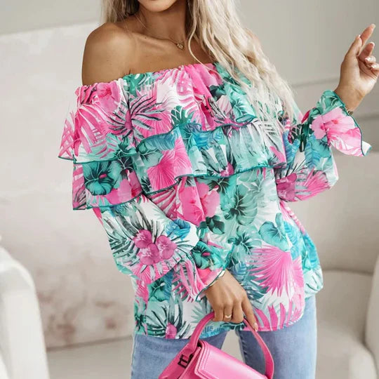 Alina | Elegante Top mit Print