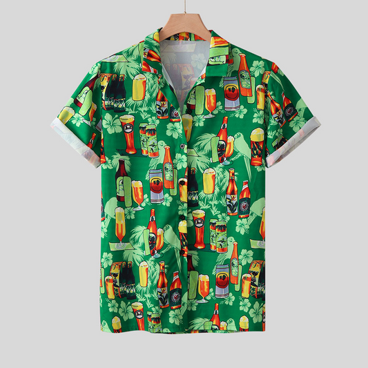 Christian | Festival-Hemd mit Bier-Print