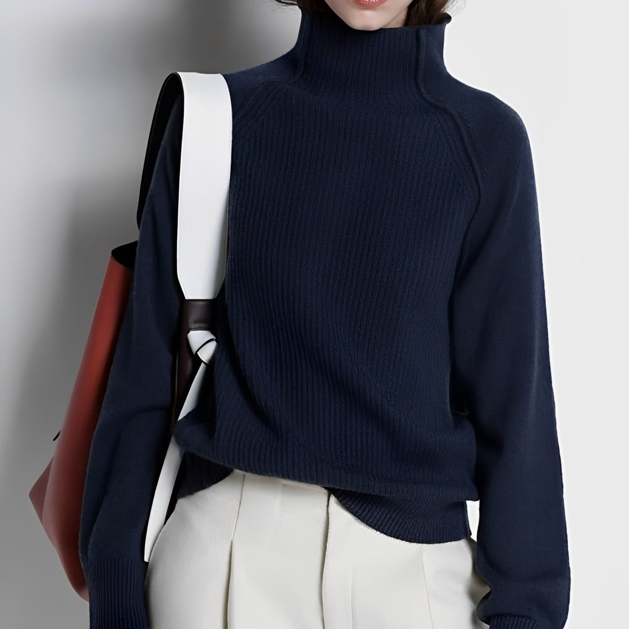 Gisela | Hochgeschlossener Pullover mit Kaschmir-Gefühl