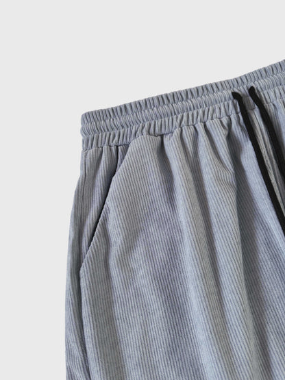 Dennis | Sommer-Set mit Cord-Optik – Hemd & Shorts