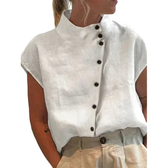 Ingrid | Elegante Bluse mit Stehkragen