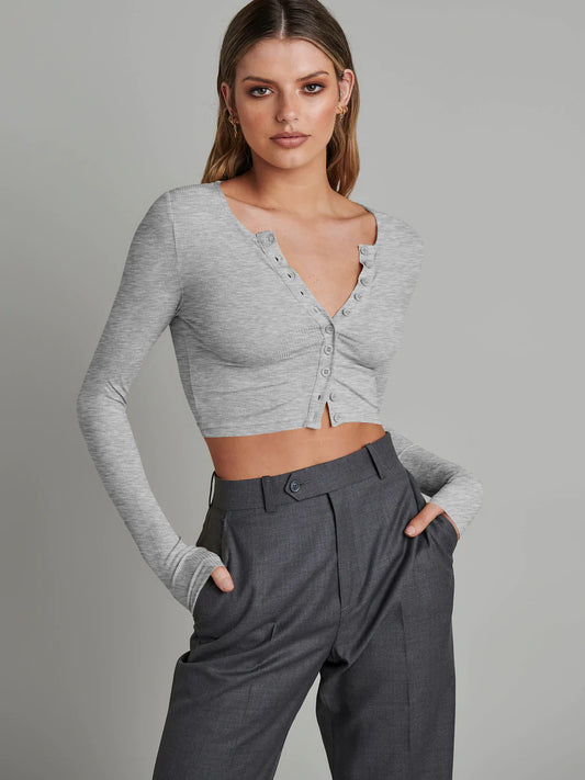 Cecille | Cropped Knit Cardigan