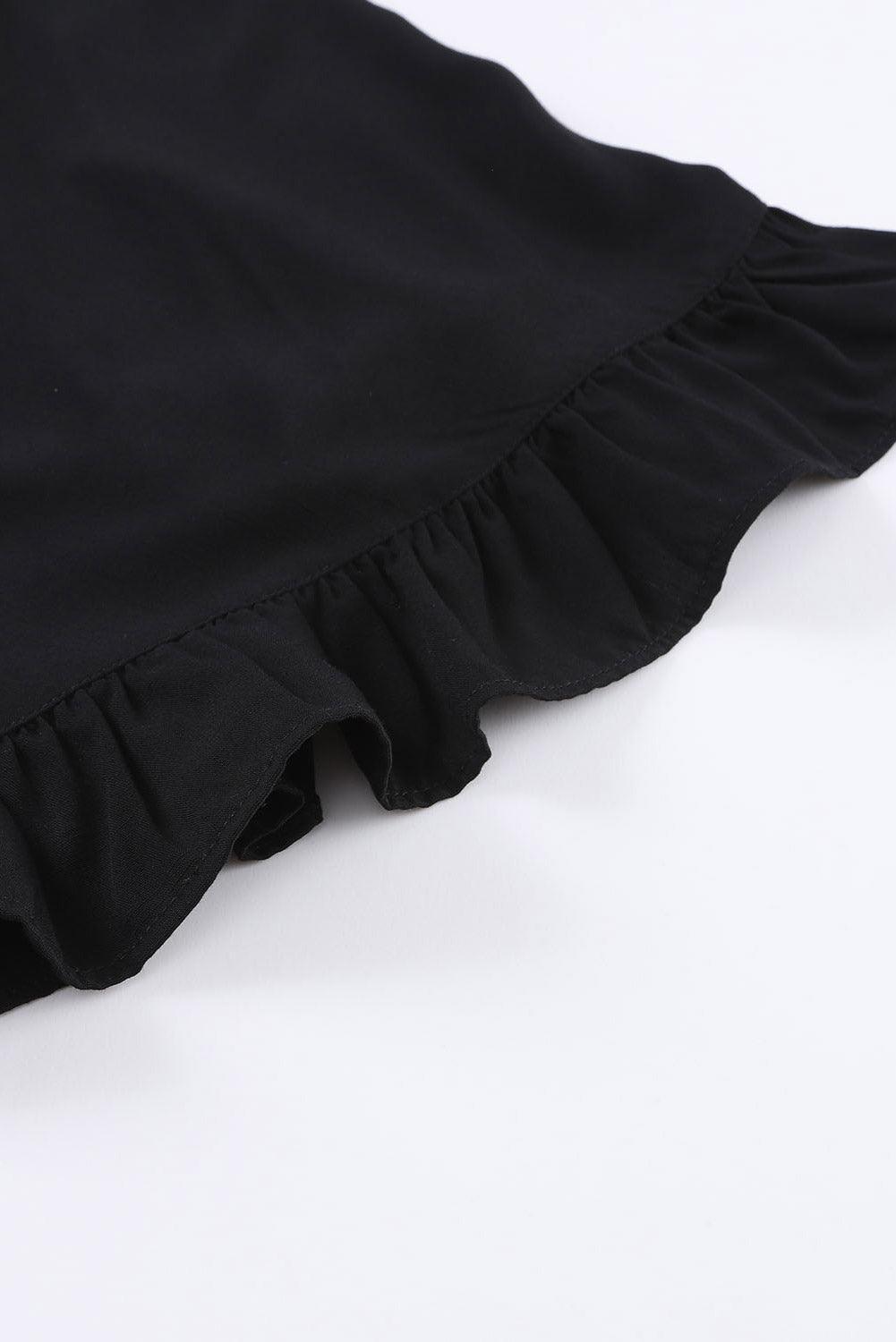 Margot | Elegantes Schwarzes Babydoll Minikleid