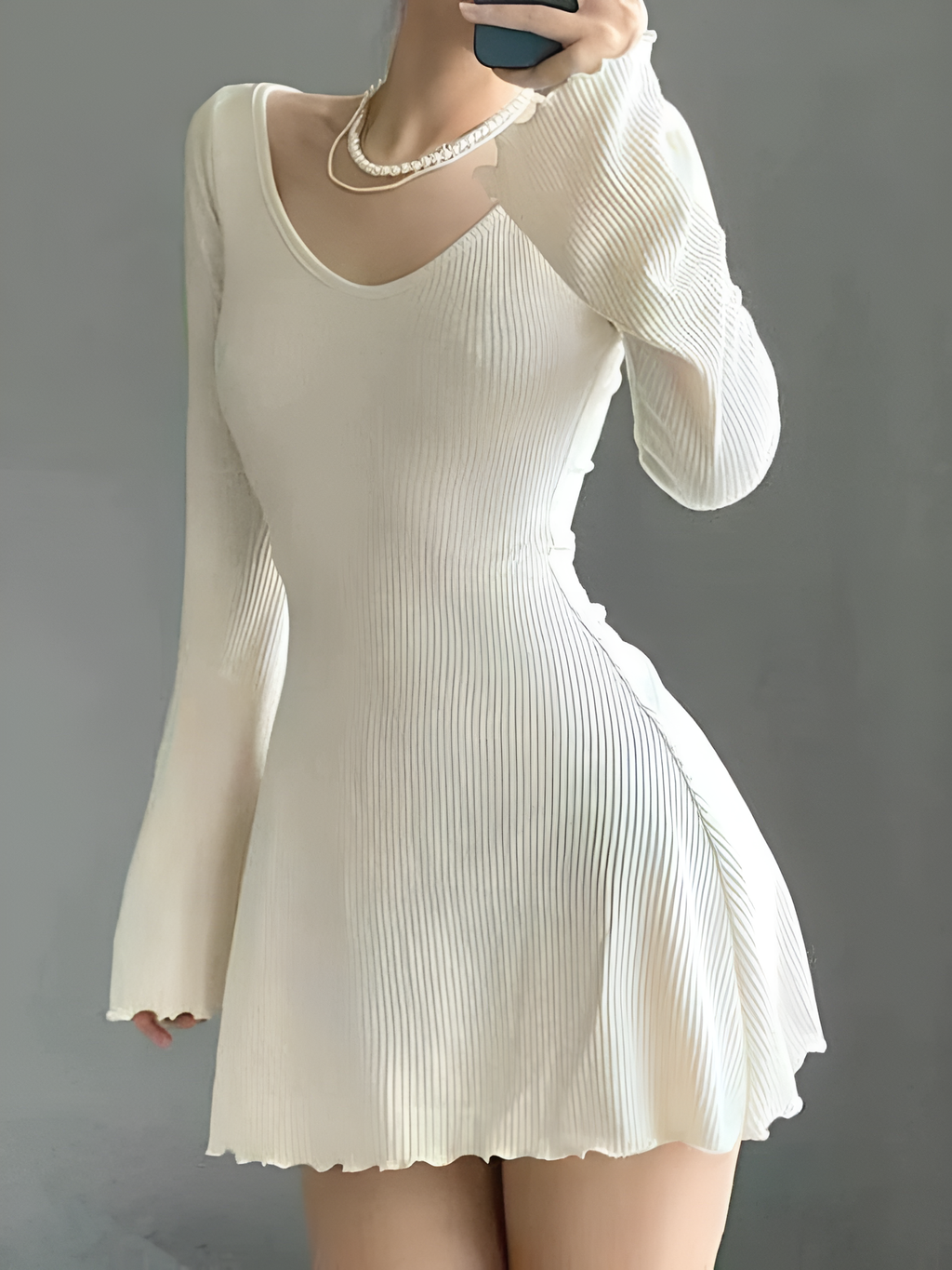 Erika | Elegantes Minikleid mit Kaschmir-Gefühl