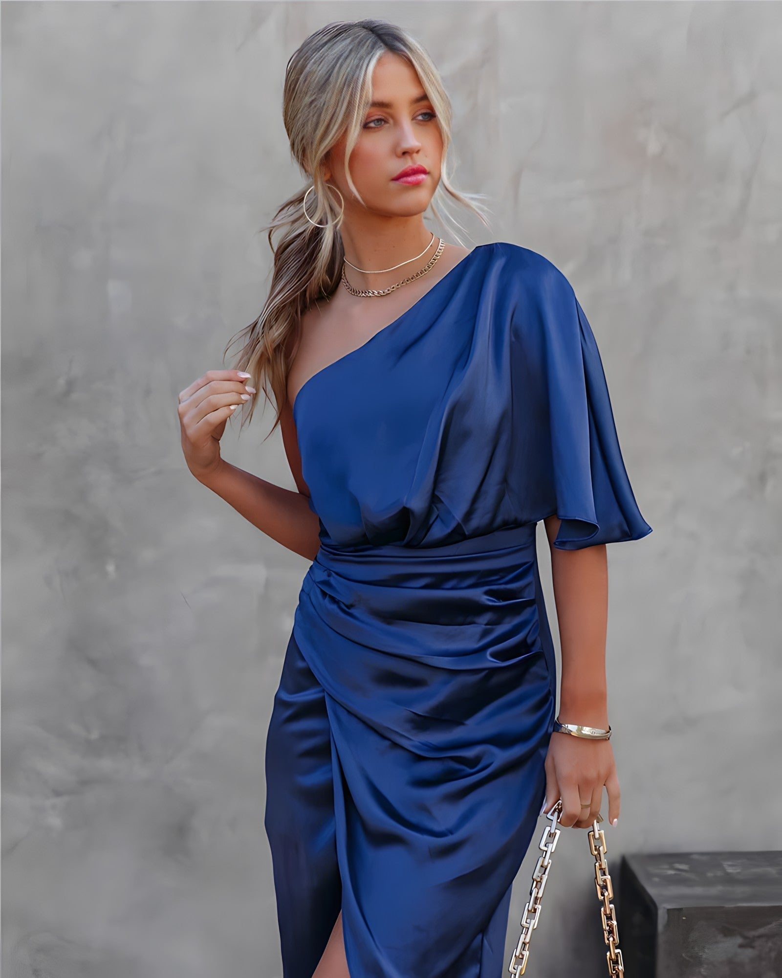 Heidi | Elegantes Seiden-Cocktail-Sommerkleid
