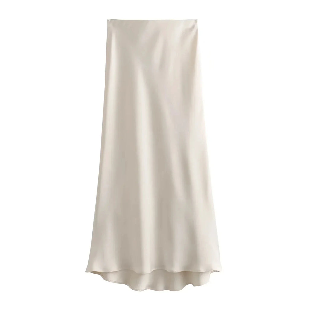 Julia | Satin-Maxirock für Damen