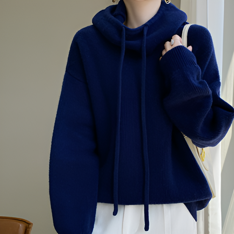 Antonia | Lockerer Pullover mit Kuschelkragen