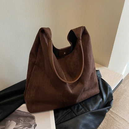 Suede Tote Tasche