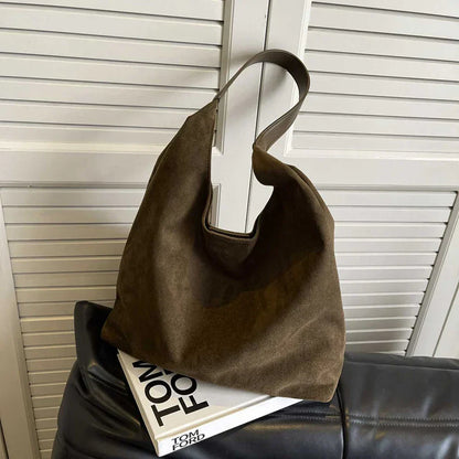 Suede Tote Tasche