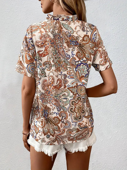 Silke | Bluse mit Paisleymuster