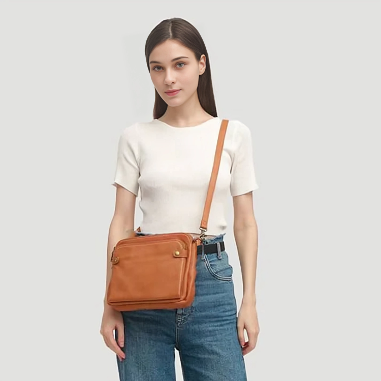 Leder Messenger Tasche