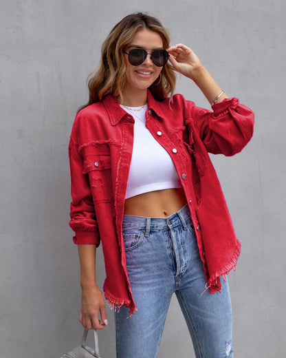 Paula | Jeansjacke mit Rissen