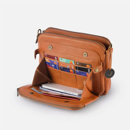 Leder Messenger Tasche