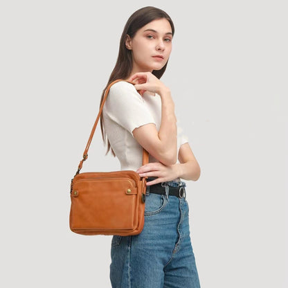 Leder Messenger Tasche