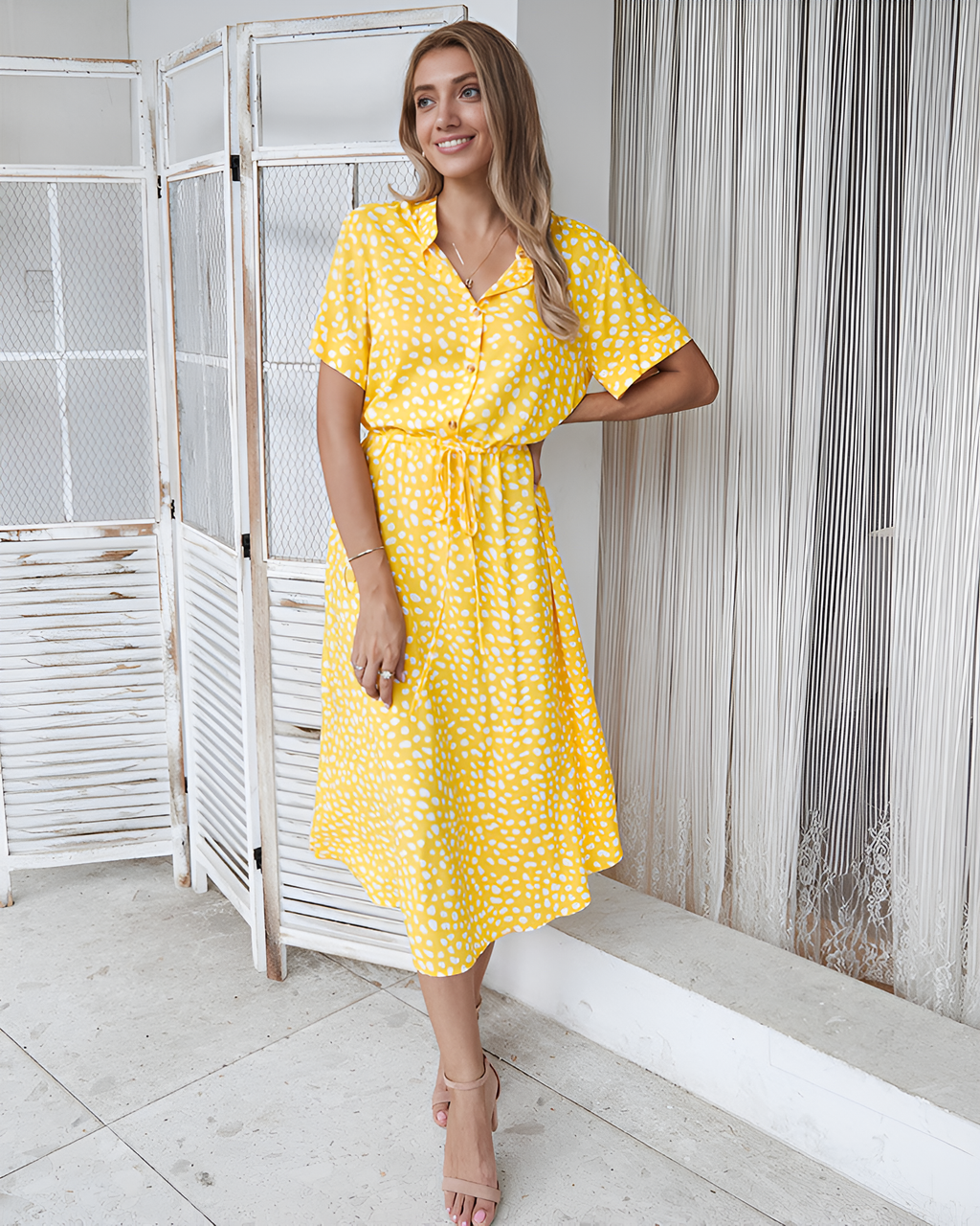 Annika | Schmeichelhaftes Kleid im Boho-Stil
