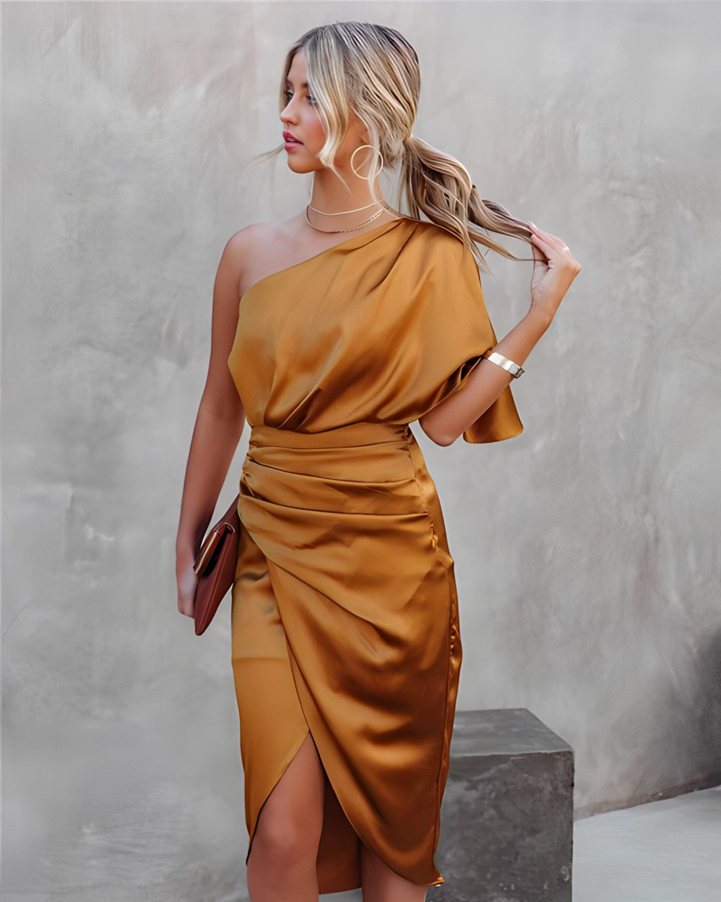 Heidi | Elegantes Seiden-Cocktail-Sommerkleid