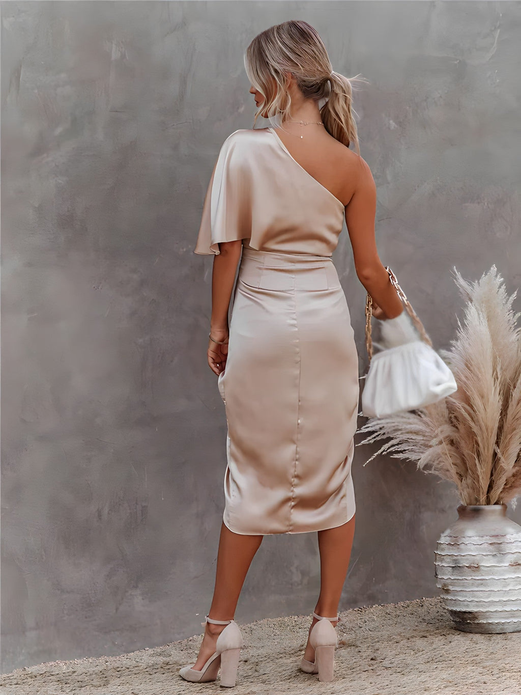 Heidi | Elegantes Seiden-Cocktail-Sommerkleid