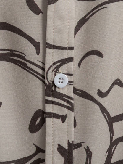 Dominik | Kurzarmhemd mit Smiley-Print