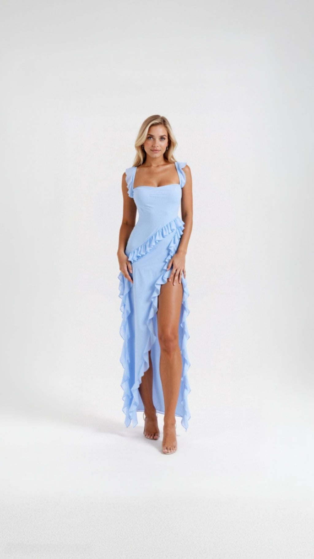 Sophie | Maxikleid mit Rüschen und Femininem Flair