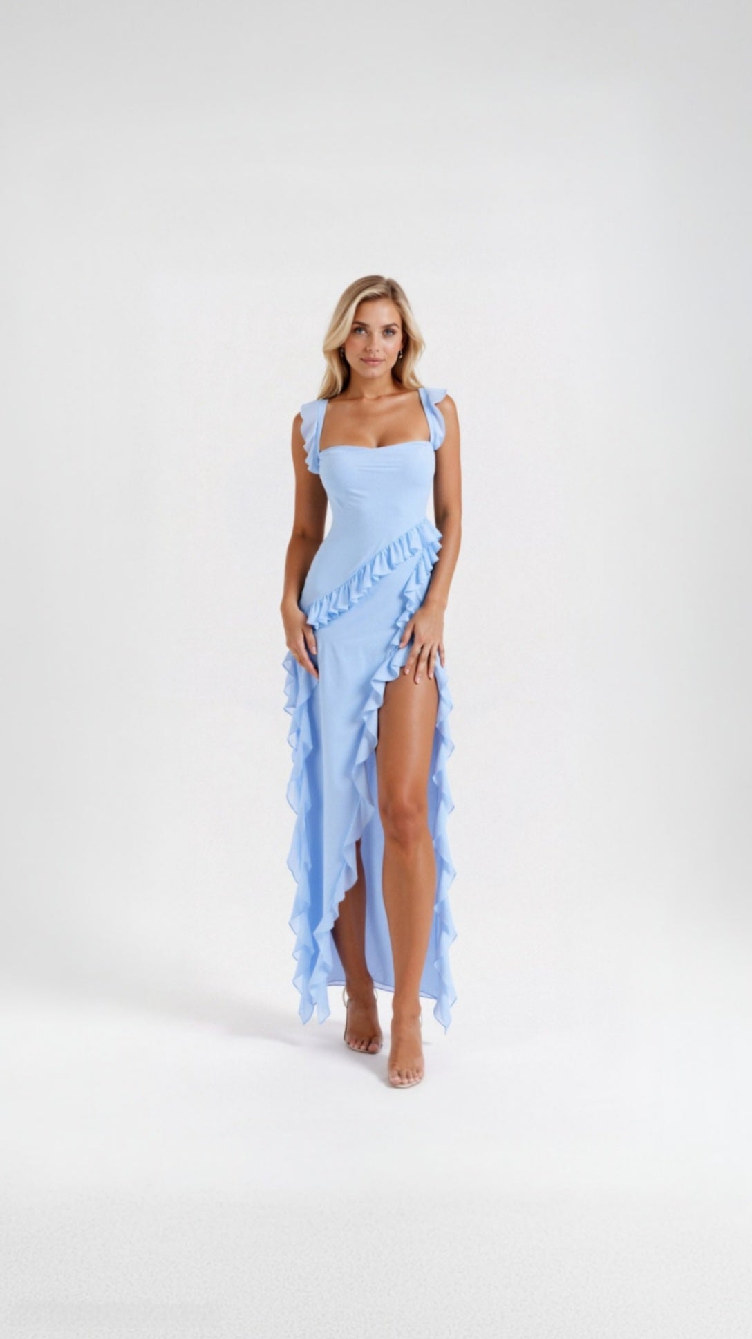 Sophie | Maxikleid mit Rüschen und Femininem Flair